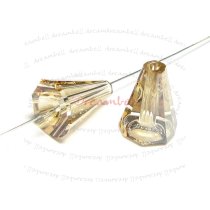 2x Swarovski Elements Crystal 5540 Artemis Cone Bead 12mm Golden Shadow