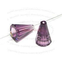 2x Swarovski Elements Crystal 5540 Artemis Beads 12mm Amethyst