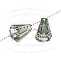 2x Swarovski Elements Crystal 5540 Artemis Beads 12mm Black Diamond