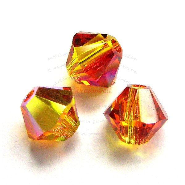 24 x Swarovski Elements Xilion Crystal 5328 Fireopal AB 5mm