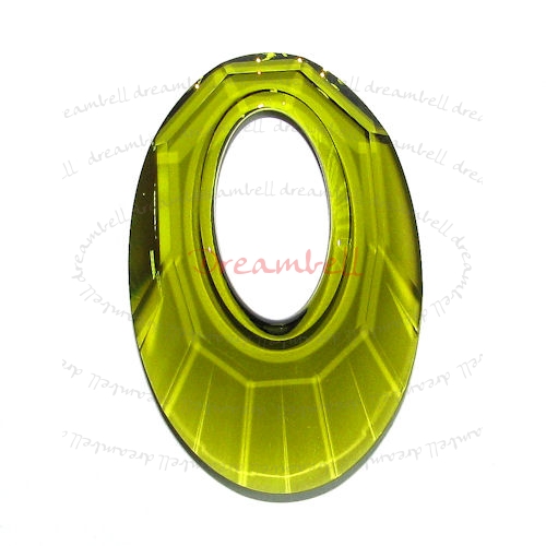1X SWAROVSKI CRYSTAL 6040 HELIOS Pendant Olivine 40mm