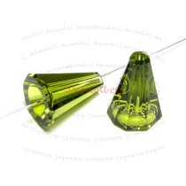 2x Swarovski Elements Crystal 5540 Artemis Beads 12mm Olivine