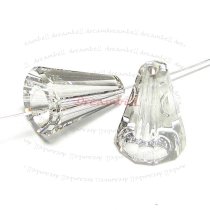 2x Swarovski Elements Crystal 5540 Artemis Beads 12mm Silver Shade