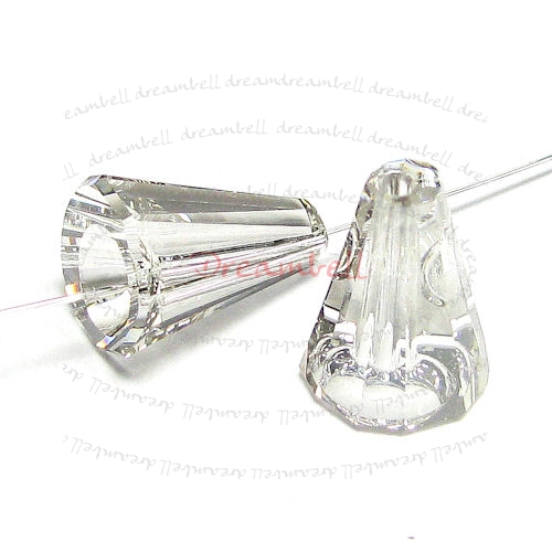 2x Swarovski Elements Crystal 5540 Artemis Beads 12mm Silver Shade