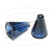 2x Swarovski Elements Crystal 5540 Artemis Beads 12mm Dark Indigo
