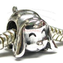 Sterling silver Lovely Dog Bead for European Charm Bracelets