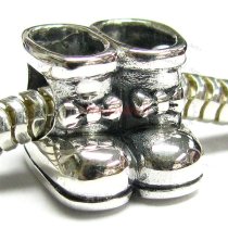 Sterling silver Lady Boot Shoe Bead for European Charm Bracelets