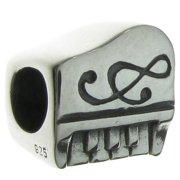 Sterling silver Piano Keyboard Bead for European Charm Bracelets
