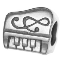 Sterling silver Piano Keyboard Bead for European Charm Bracelets