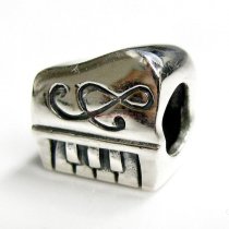 Sterling silver Piano Keyboard Bead for European Charm Bracelets