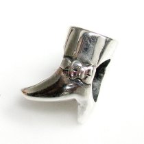 Sterling silver Boot Shoe Bead for European Charm Bracelets