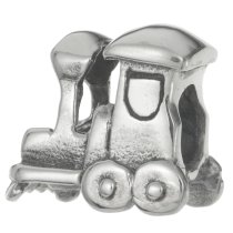 Sterling silver Train Engine Bead for European Charm Bracelets