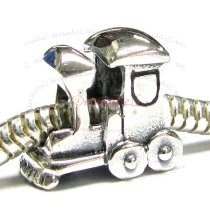 Sterling silver Train Engine Bead for European Charm Bracelets