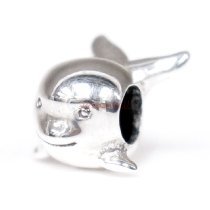 Sterling silver Cute Whale Bead for European Charm Bracelets