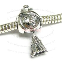 Sterling silver Princess Dangle Screw on Bead for European Charm Bracelets