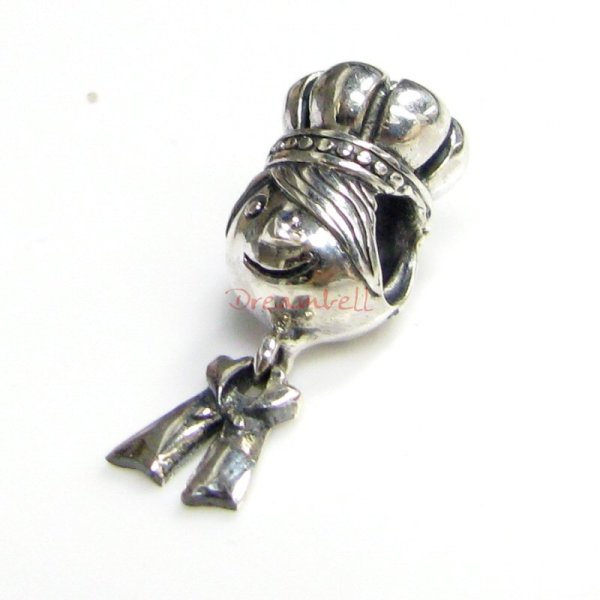 Sterling silver Prince Dangle Screw On Bead for European Charm Bracelets