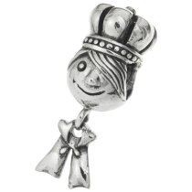 Sterling silver Prince Dangle Screw On Bead for European Charm Bracelets