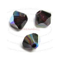 24 x Swarovski Elements Xilion Crystal 5328 Garnet AB 4mm
