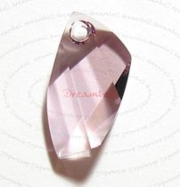 1x SWAROVSKI CRYSTAL 6620 Light Amethyst Avant-Garde PENDANT 20mm