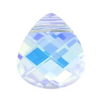 1x SWAROVSKI BRIOLETTE Pendant 15.4mm CLEAR AB CRYSTAL 6012