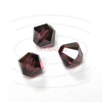 24x Swarovski Elements Xilion Crystal 5328 Burgundy 4mm