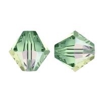 24x Swarovski Elements Xilion Crystal 5328 Peridot AB 6mm