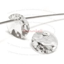 24x Swarovski Crystal 6428 Xilion Rivoli Pendant Charm Clear 6mm