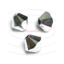 24x Swarovski Elements Xilion Crystal 5328 Crystal Comet Argent Light (Cal) 2x 5mm