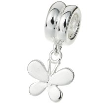 Sterling silver Butterfly Dangle Bead for European Charm Bracelets