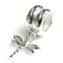 Sterling silver Dragonfly Dangle Bead for European Charm Bracelets