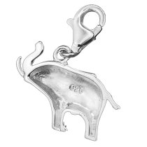 STERLING SILVER Elephant Dangle CHARM Pendant for European Style Clip on Charm