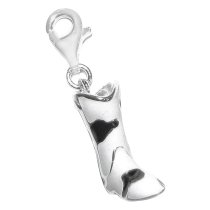 STERLING SILVER Stylish Boot Enamel Dangle CHARM Pendant for European Style Clip on Charm
