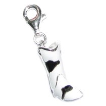 STERLING SILVER Stylish Boot Enamel Dangle CHARM Pendant for European Style Clip on Charm