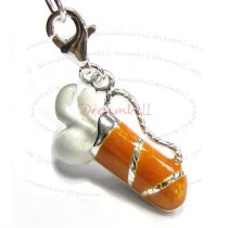 STERLING SILVER Golf Club Enamel Dangle CHARM Pendant for European Style Clip on Charm