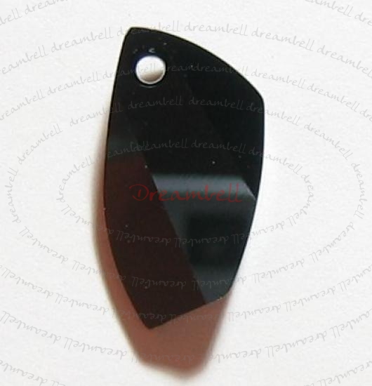 1x SWAROVSKI CRYSTAL 6620 Jet Black Avant-Garde PENDANT 20mm
