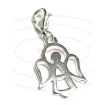 STERLING SILVER Holy Angel Dangle CHARM Pendant for European Style Clip on Charm