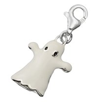 STERLING SILVER Ghost Spirit Dangle CHARM Pendant for European Style Clip on Charm