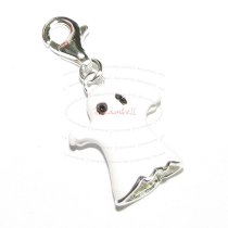 STERLING SILVER Ghost Spirit Dangle CHARM Pendant for European Style Clip on Charm