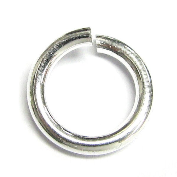 2x Open Jump Rings 925 Sterling Silver Wire 10mm (HEAVY)