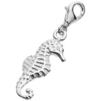 STERLING SILVER Sea Horse Dangle CHARM Pendant for European Style Clip on Charm