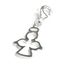 STERLING SILVER Little Angel Dangle CHARM Pendant for European Style Clip on Charm