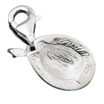 STERLING SILVER Lady Hat Enamel Dangle CHARM Pendant for European Style Clip on Charm