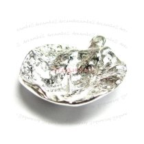 Sterling Silver Pearl Oyster pin Pendant Connector Bead 19.5mm