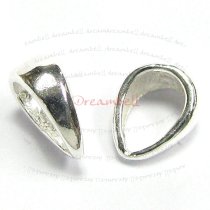 5 Sterling Silver Plain Simple Pendant Bail Connector