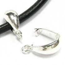 1x Sterling Silver Interchangeable Bail Pendant Connector Clasp