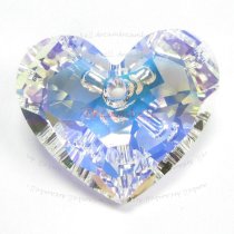 Swarovski 6264 Crystal Truly in Love Heart Charm pendant Clear AB 36mm