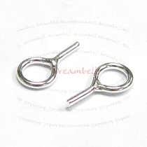 5 Sterling Silver eye pins pearl pendant pendant connector bail