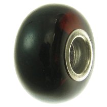 Sterling Silver Cherry Amber Round Bead for European Charm Bracelets