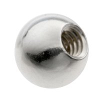 1x Sterling Silver Screw-on Ball Bead for European Charm Bangle Bracelet