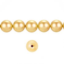 50x Swarovski Elements Crystal Pearls 5810 Round Gold 8mm
